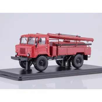 autíčko SSM - Start Scale Models GAZ-66 AC-30 červený 1:43 - SSM GAZ 66 AC 30 - kovový model auta