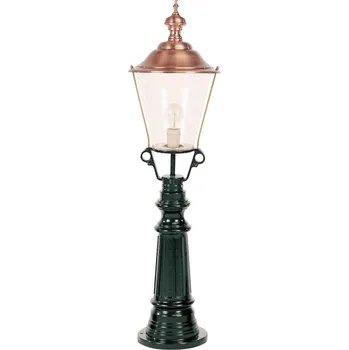 Venkovní osvětlení K.S. Verlichting Cestovní světlo Timor, černé - Ø základny 21 cm, Ø hlavy lampy 30 cm průhledný, měděný 1 x 60 W - Doprava zdarma