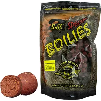 Nástraha CARP SERVIS VÁCLAVÍK Boilies Boss2 SPECIÁL - 1kg - 20 mm - játra-vanilka
