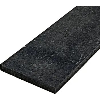 soklová lišta Černá gumová soklová podlahová lišta FLOMA FitFlo IceFlo - 200 x 7 x 0,8 cm