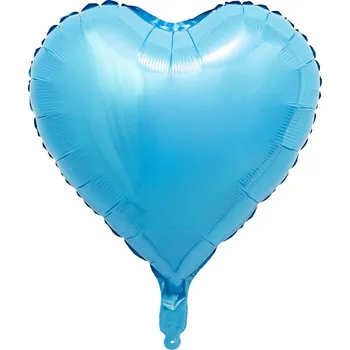 Balónek Fóliový balónek Srdce světle modré 45 cm