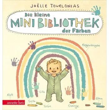 První čtění Die kleine Mini-Bibliothek der Farben: Ein farbenfrohes Pappbilderbuch für Kinder ab 24 Monaten (Die Mini-Bibliothek der Wörter) - Tourlonias, Joëlle