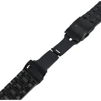 Řemínek na hodinky Ocelový náramek Ricardo Arrone, černý - 20 mm