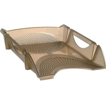 Kancelářský box plastový - mix barev, Barva Hnědá