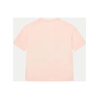 Pánská móda Guess T-Shirt J4YI30 K6YW4 Růžová Boxy Fit 16Y