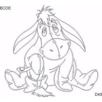 Šablona na pískový obrázek - Oslík Iáček