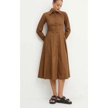 Dámské šaty Bavlněné šaty MAX&Co. 2426226041200 hnědá 88X, vel. 34