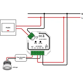Lampička The Light Group SLC SmartOne AC Dimmer Mini 200W ZigBee LN černá - Doprava zdarma