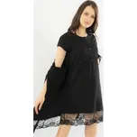 Vienetta Dámský župan s noční košilí Adéla Barva: Černá, Velikost: S