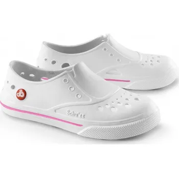 Dámská zdravotní obuv Schu'zz / Mbargo Sarl Francie Schu'zz - Dámská Volnočasová obuv, Sneaker'zz 0088, bílá potisk růžový - pruh Velikost: 39