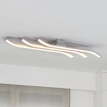 Domiluce LED stropní svítidlo Largo 3zdr. 83 cm hliník hliník, bílá satinovaná LED celkem 33 W - Doprava zdarma