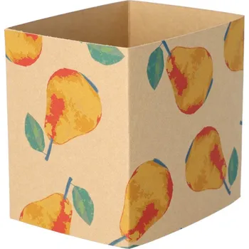 Jednorázové nádobí Reklamní CreaSleeve Kraft 169 papírový kraftový rukáv na zakázku, přírodní