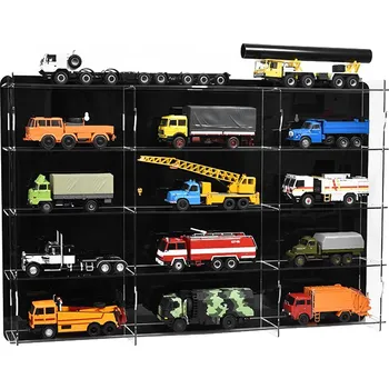 autíčko AutoModels.cz Vitrínka na modely náklaďáků 1:43 - Černá Vitrínka na modely 1:43