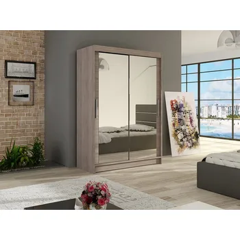 Šatní skříň Šatní skříň KENDI VII, trufla/zrcadlo +možnost VÝNOSU + vyzvednutí ZDARMA