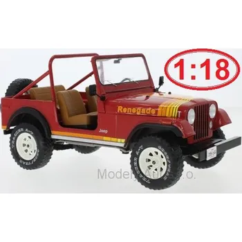 autíčko Model Car Group Jeep CJ-7 Renegade 1980 1:18 - MCG LJeep CJ-7 Renegade - 1980 - kovový model auta