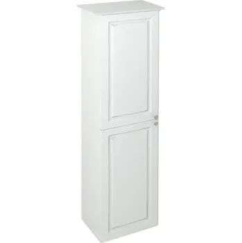 Koupelnový nábytek VIOLETA skříňka vysoká 35x140x30cm, levá, bílá pololesk