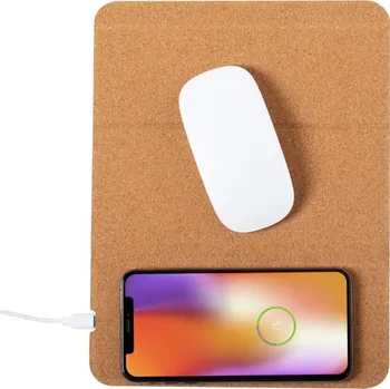 Podložka pod myš Reklamní Corpad Charge podložka pod myš s bezdrátovou nabíječkou, přírodní