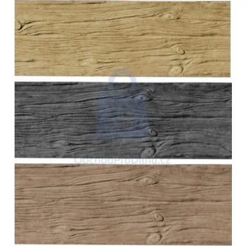 Pletivo Panel betonový oboustranný, vzor dřevo 2000 x 250 x 40 mm, grafit, balení 1 ks