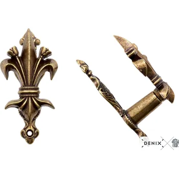 Replika zbraně Replika Držák nástěnný Lis Flower mosaz 2ks