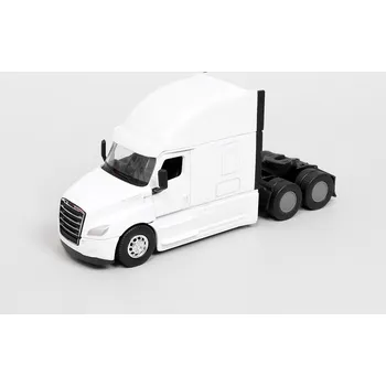 Hračka Freightliner Cascadia tahač bílý 1:64 - Welly Freightliner Cascadia - kovový model auta