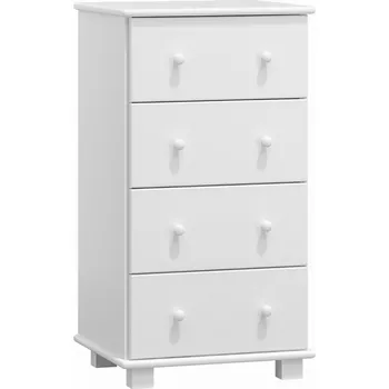 Komoda Komoda NEFTYS 32, hloubka 47 cm, masiv borovice, moření: bílé + vyzvednutí ZDARMA