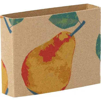 Jednorázové nádobí Reklamní CreaSleeve Kraft 244 papírový kraftový rukáv na zakázku, přírodní