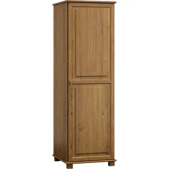 Šatní skříň Skříň šatní 1D BHAGIRA 3, masiv borovice, moření: dub + vyzvednutí ZDARMA