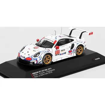 autíčko Porsche 911 GT3 RSR #911 Petit Le Mans USA 2018 1:43 Porsche 911 GT3 RSR No.911 24h Daytona 2019 Pilet / Tandy / Makowiecki - kovový model