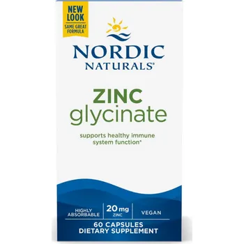 Zdraví Nordic Naturals - Glycinát zinečnatý, 60 kapslí