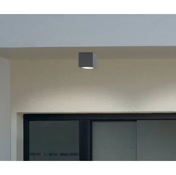 Lampička BEGA RZB HB 111 venkovní stropní světlo hranaté 830 19° metalíza antracit, čirá LED celkem 9 W - Doprava zdarma