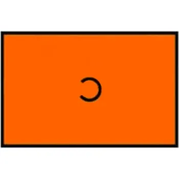 Etiketa cenová Motex 16x23 mm, oranžová, 870 ks