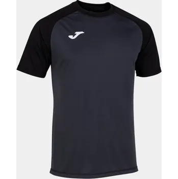 Chlapecké tričko Pánské/Chlapecké sportovní tričko JOMA TEAMWORK SHORT SLEEVE T-SHIRT ANTHRACITE BLACK Velikost: L, Barva: ANTHRACITE-BLACK