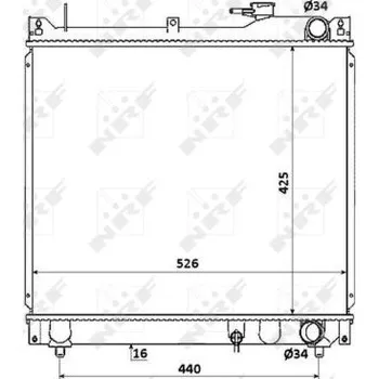 Chladič motoru Chladič, chlazení motoru NRF 53913