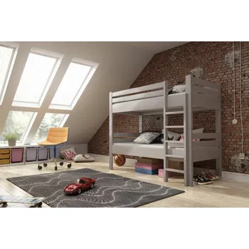 Postel Patrová postel Kamila šedá + rošty ZDARMA