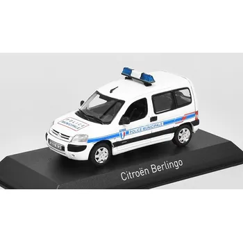 autíčko Citroen Berlingo 2007 Police Municipale 1:43 - NOREV Citroen Berlingo 2007 Policie Municipale - kovový model auta
