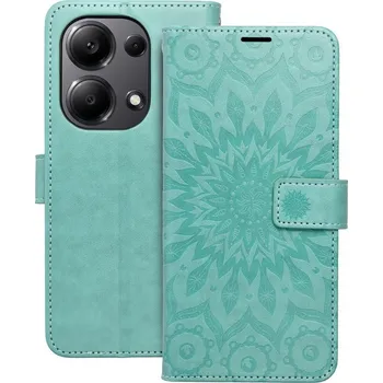 Pouzdro na mobilní telefon Pouzdro Forcell flipové MEZZO Book XIAOMI Redmi Note 13 Pro 4G / POCO M6 Pro 4G mandala green