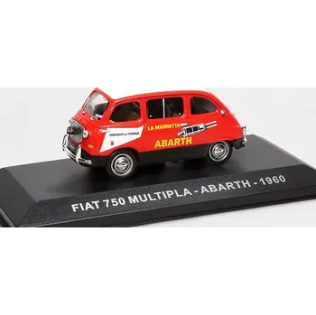 autíčko Fiat 750 Multipla Abarth 1960 1:43 - časopis s modelem FIAT 750 Multipla - kovový model