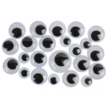 Fandy Pohyblivé oči mix 50 ks