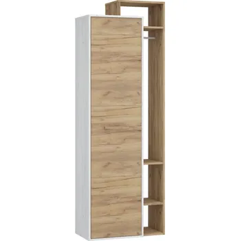 Šatní skříň Skříň DORINDA 1D pravá, craft bílý/craft zlatý, 5 let záruka + vyzvednutí ZDARMA