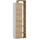 Policová skříň DORINDA pravá, craft bílý/craft zlatý, 5 let záruka + vyzvednutí ZDARMA