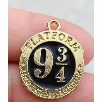 Materiál na výrobu šperku Harry Potter přívěsek 9 a 3/4 černý