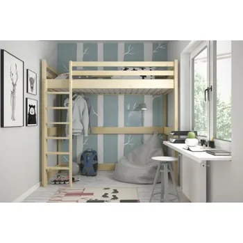 Postel Jednolůžková patrová postel Anika s roštem ZDARMA