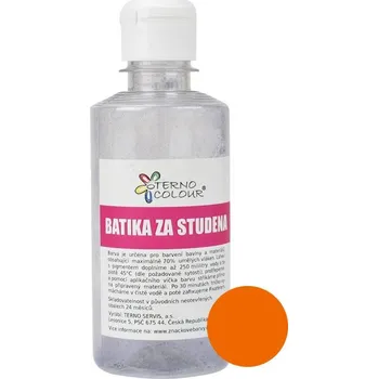 Speciální výtvarná barva Batika za studena č. 08 oranžová, 15 g, 250 ml