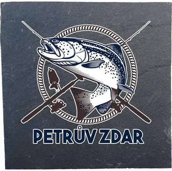 Podtácek Kameninový podtácek Petrův zdar - pro rybáře