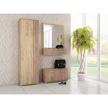 Předsíňová stěna Předsíň MAFFRA, craft zlatý/craft tobaco, 5 let záruka + vyzvednutí ZDARMA