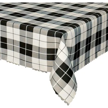 ubrus Forbyt Ubrus s nešpinivou úpravou, Káro, tmavě hnědé Ubrusy: 80 x 80 cm