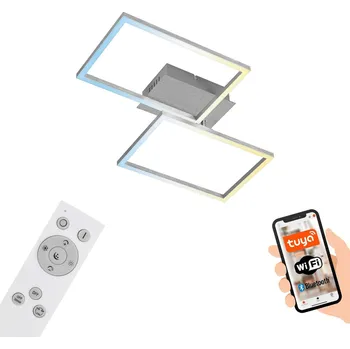 Lampička Briloner LED stropní světlo Frame S, dim, CCT, 50x38,8cm hliník, bílý LED celkem 30 W - Doprava zdarma