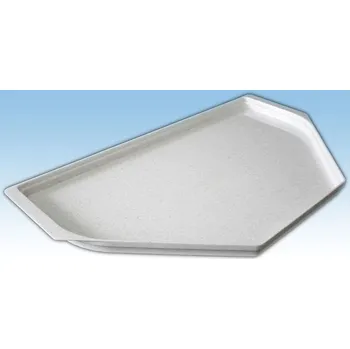 Alfa Plastik Podnos jídelní zkosený granit bílý 53x30cm -30+70C