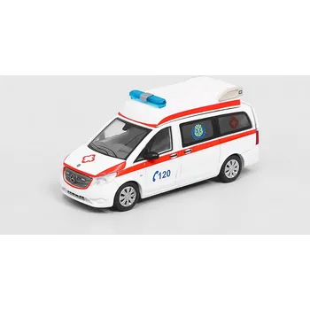 autíčko Mercedes-Benz Vito 2020 China Ambulance 1:64 - Era Car Mercedes Vito 2020 Čínská sanitka - kovový model auta 1/64