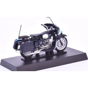 autíčko Moto Guzzi 750 V7 1966 1:24 - DeAgostini časopis s modelem MOTO GUZZI 750 V7 CARABINIERI 1966 - kovový model